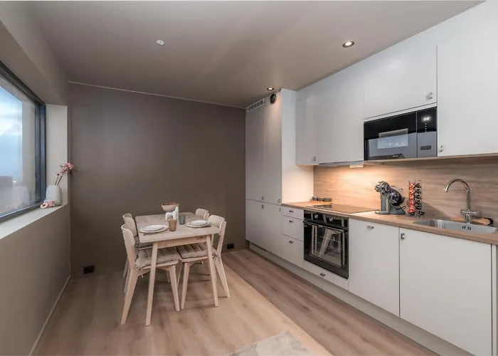 En Nydelig Og Moderne Pa Ballstad Lägenhet *